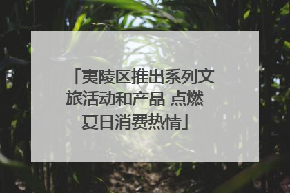 夷陵区推出系列文旅活动和产品 点燃夏日消费热情