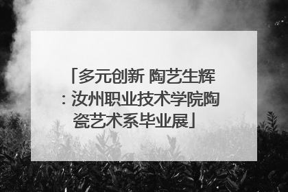 多元创新 陶艺生辉：汝州职业技术学院陶瓷艺术系毕业展