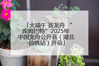 大端午 赛龙舟 “库姆巴特”2025年中国龙舟公开赛（湖北·仙桃站）开幕