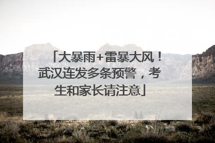 大暴雨+雷暴大风！武汉连发多条预警，考生和家长请注意