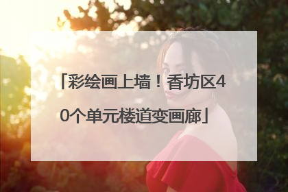 彩绘画上墙！香坊区40个单元楼道变画廊