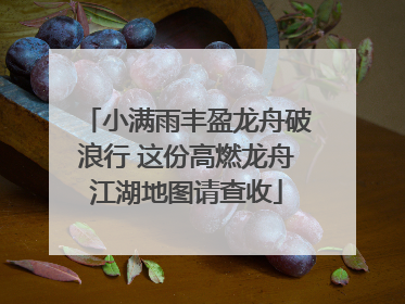 小满雨丰盈龙舟破浪行 这份高燃龙舟江湖地图请查收
