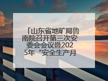 山东省地矿局鲁南院召开第三次安委会会议暨2025年“安全生产月”活动启动仪式