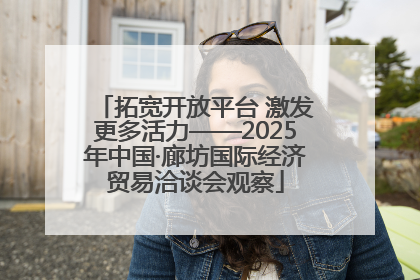 拓宽开放平台 激发更多活力——2025年中国·廊坊国际经济贸易洽谈会观察