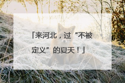 来河北，过“不被定义”的夏天！