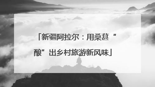 新疆阿拉尔：用桑葚“酿”出乡村旅游新风味