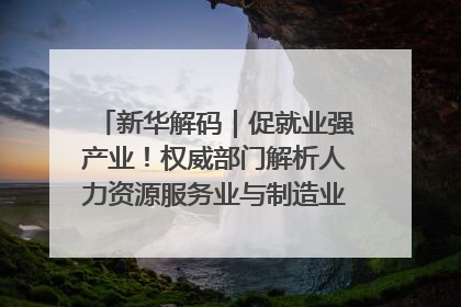 新华解码｜促就业强产业！权威部门解析人力资源服务业与制造业融合发展试点