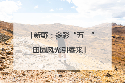 新野：多彩“五一” 田园风光引客来
