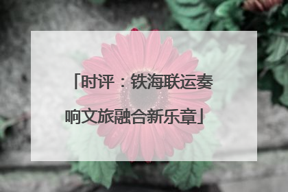 时评：铁海联运奏响文旅融合新乐章
