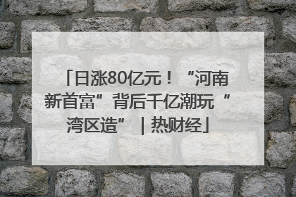日涨80亿元！“河南新首富”背后千亿潮玩“湾区造”｜热财经