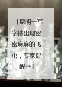 昆明一写字楼出现密密麻麻的飞虫，专家提醒→