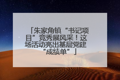 朱家角镇“书记项目”竞秀展风采！这场活动亮出基层党建“成绩单”