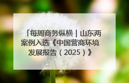 每周商务纵横｜山东两案例入选《中国营商环境发展报告（2025）》；山东外贸优品购物季进机关活动在济南举办