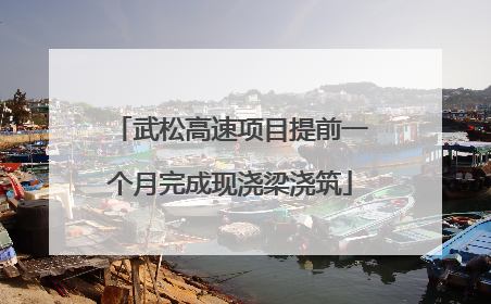 武松高速项目提前一个月完成现浇梁浇筑