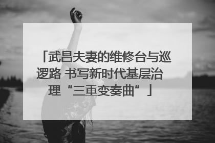武昌夫妻的维修台与巡逻路 书写新时代基层治理“三重变奏曲”