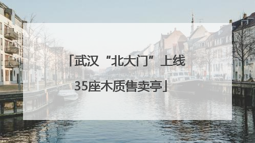 武汉“北大门”上线35座木质售卖亭