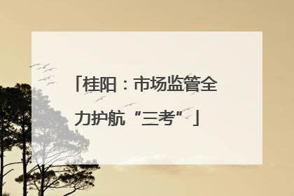 桂阳：市场监管全力护航“三考”