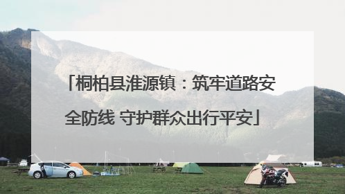 桐柏县淮源镇：筑牢道路安全防线 守护群众出行平安