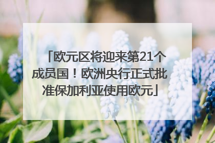 欧元区将迎来第21个成员国！欧洲央行正式批准保加利亚使用欧元