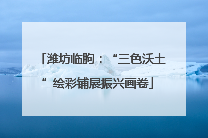 潍坊临朐：“三色沃土”绘彩铺展振兴画卷
