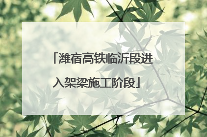 潍宿高铁临沂段进入架梁施工阶段