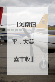 河南镇平：大蒜喜丰收