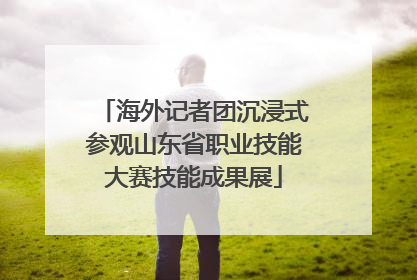海外记者团沉浸式参观山东省职业技能大赛技能成果展