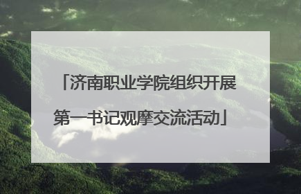 济南职业学院组织开展第一书记观摩交流活动