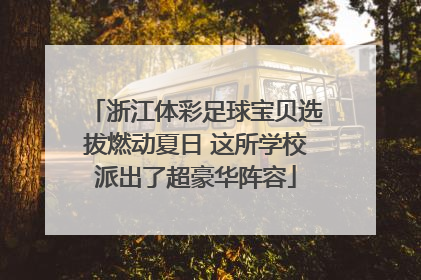 浙江体彩足球宝贝选拔燃动夏日 这所学校派出了超豪华阵容