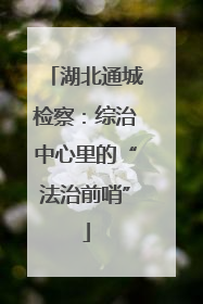 湖北通城检察：综治中心里的“法治前哨”