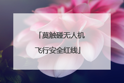 莫触碰无人机飞行安全红线
