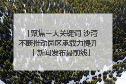 聚焦三大关键词 沙湾不断推动园区承载力提升丨新闻发布最前线
