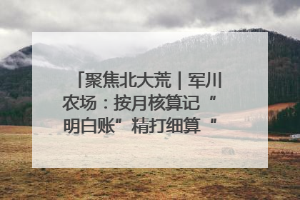 聚焦北大荒｜军川农场：按月核算记“明白账”精打细算“过紧日子”