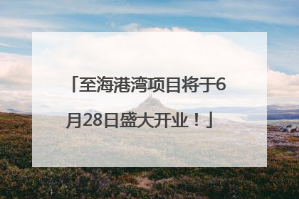 至海港湾项目将于6月28日盛大开业！