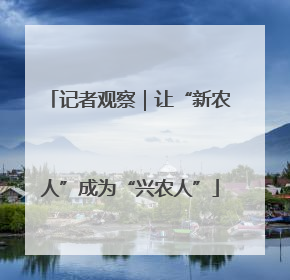 记者观察｜让“新农人”成为“兴农人”