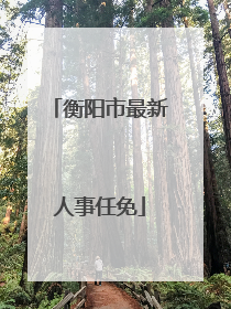 衡阳市最新人事任免