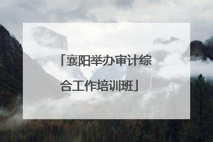 襄阳举办审计综合工作培训班