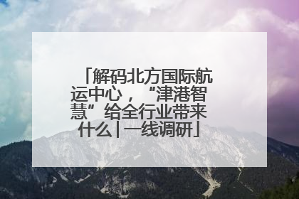 解码北方国际航运中心，“津港智慧”给全行业带来什么│一线调研
