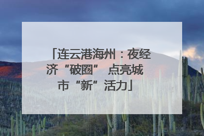 连云港海州：夜经济“破圈” 点亮城市“新”活力