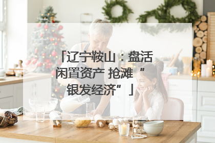 辽宁鞍山：盘活闲置资产 抢滩“银发经济”