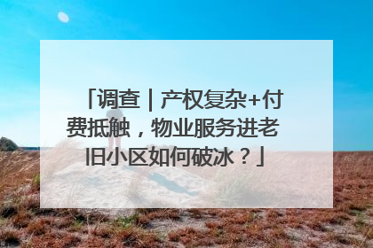 调查｜产权复杂+付费抵触，物业服务进老旧小区如何破冰？