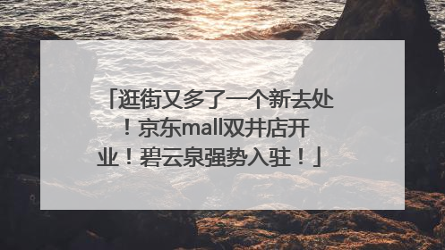逛街又多了一个新去处！京东mall双井店开业！碧云泉强势入驻！