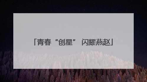 青春“创星” 闪耀燕赵