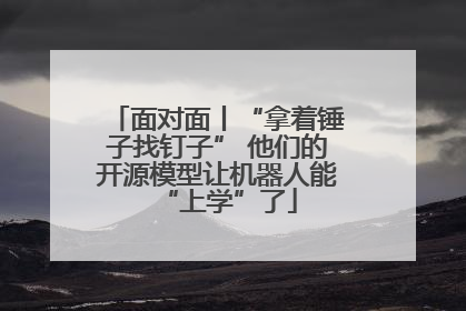 面对面丨“拿着锤子找钉子” 他们的开源模型让机器人能“上学”了