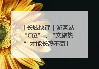 长城快评｜游客站“C位”，“文旅热”才能长热不衰