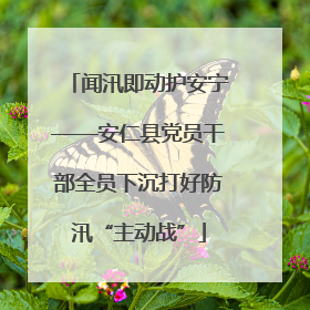 闻汛即动护安宁——安仁县党员干部全员下沉打好防汛“主动战”