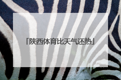 陕西体育比天气还热