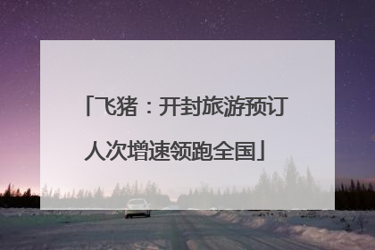 飞猪：开封旅游预订人次增速领跑全国