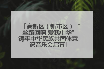 高新区（新市区）“丝路回响 爱我中华”铸牢中华民族共同体意识音乐会启幕