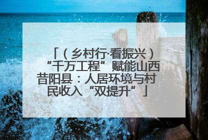 （乡村行·看振兴）“千万工程”赋能山西昔阳县：人居环境与村民收入“双提升”